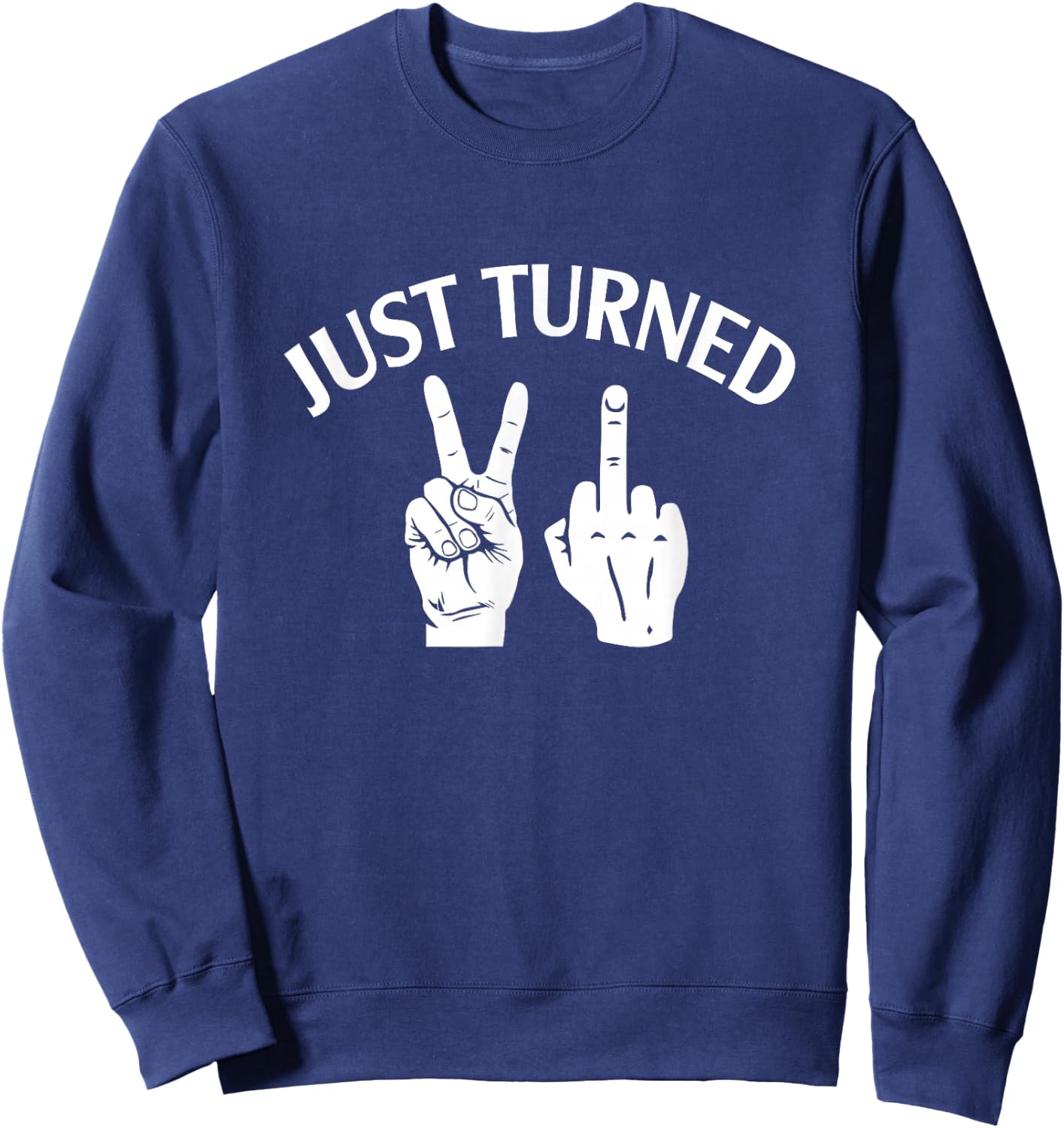 Just Turn 21 Funny 21st Birthday Party BFF Best Friends Bday Sweatshirt - Sweatshirt | Navy