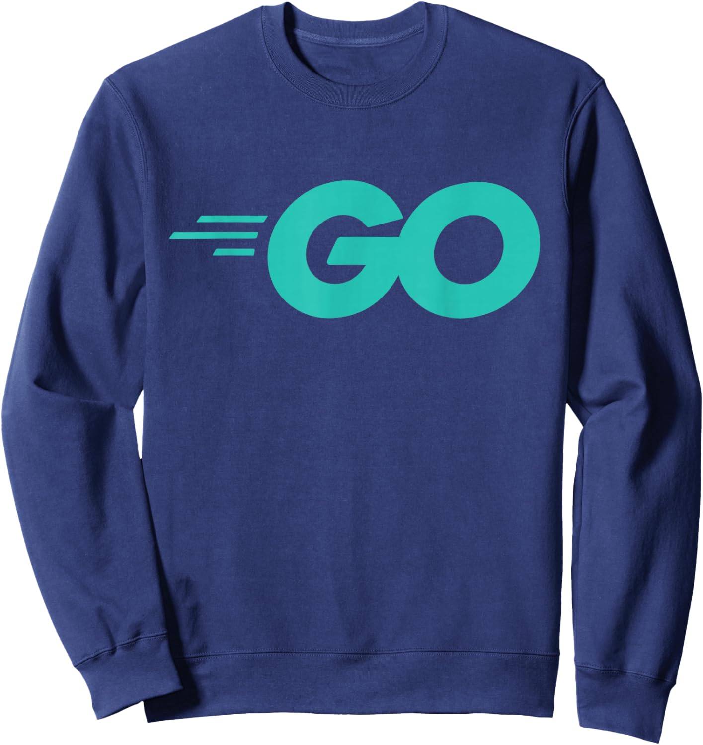 Go Programming Language Design With Go Logo Go Developers Sweatshirt - Sweatshirt | Navy