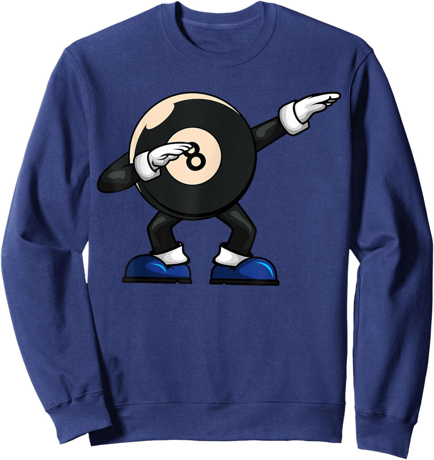 Dabbing Billiard Ball Pool Player Snooker Sweatshirt - Sweatshirt | Navy