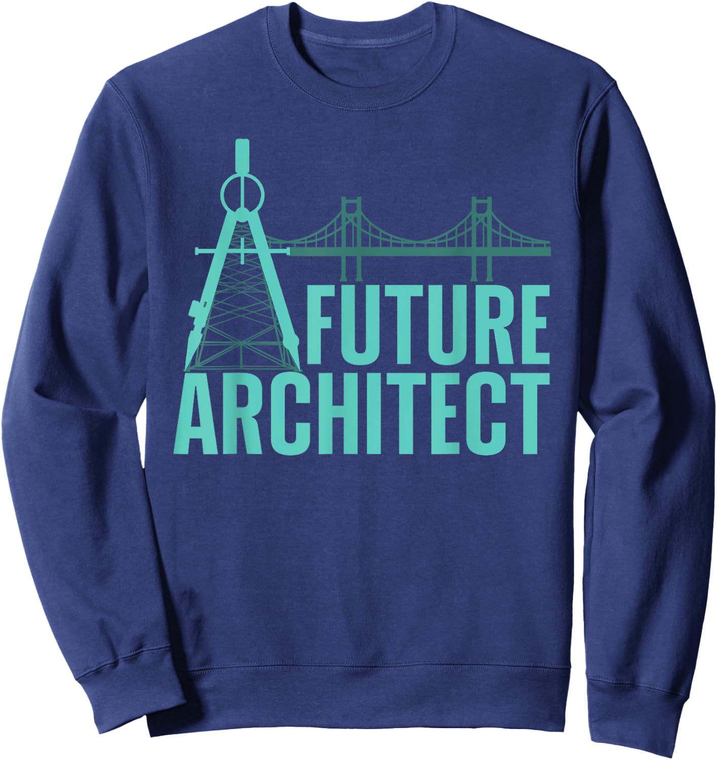 Cool Future Architect Art Boy Girl Kids Architecture Student Sweatshirt - Sweatshirt | Navy