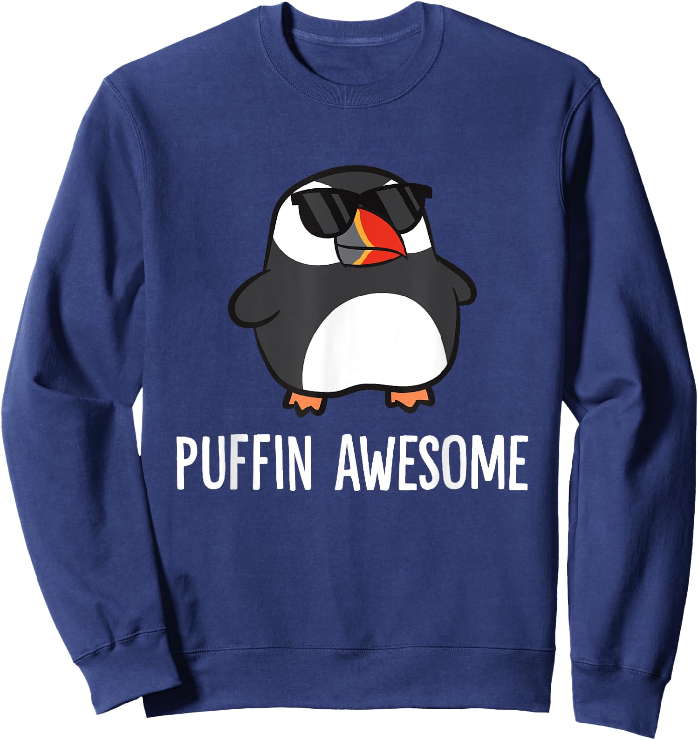 Puffin Awesome Funny Sea Bird Puffins Sweatshirt - Sweatshirt | Navy