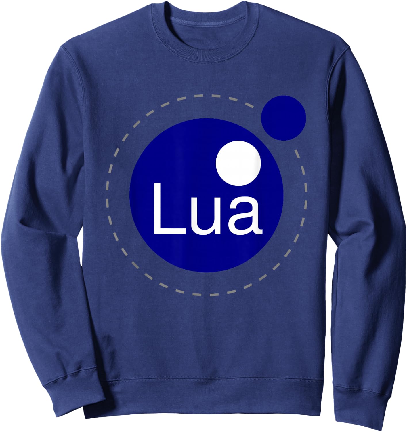 Lua Logo Lua Programming Design for Lua Programmers Sweatshirt - Sweatshirt | Navy