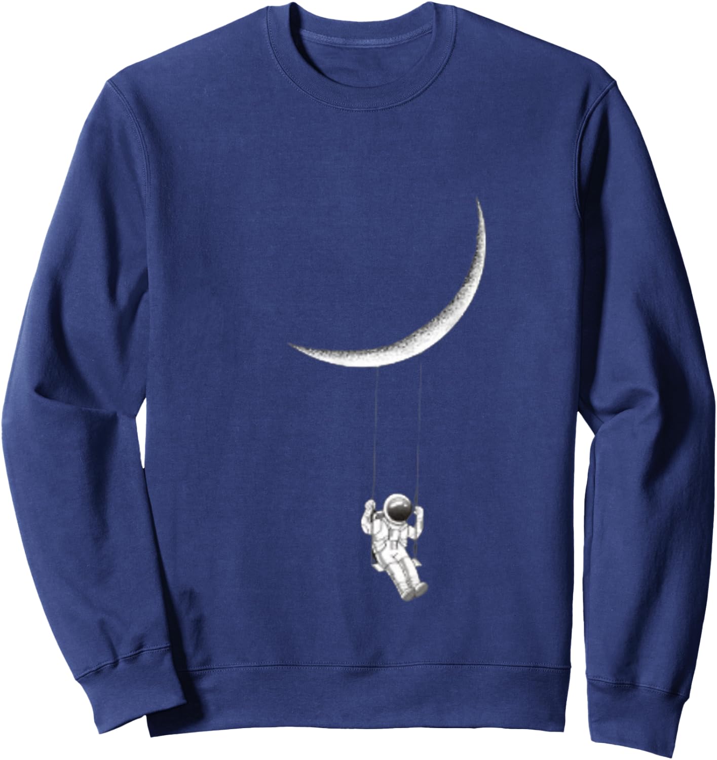 Astronaut swinging on moon Sweatshirt - Sweatshirt | Navy