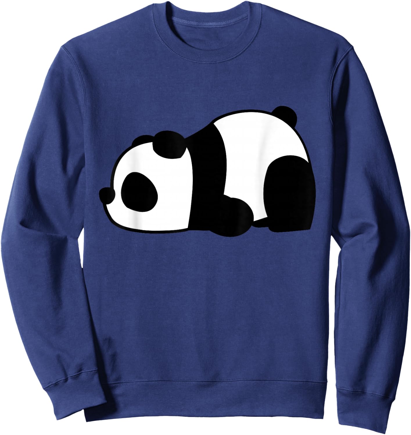 Funny Cute Lazy Panda Sweatshirt - Sweatshirt | Navy