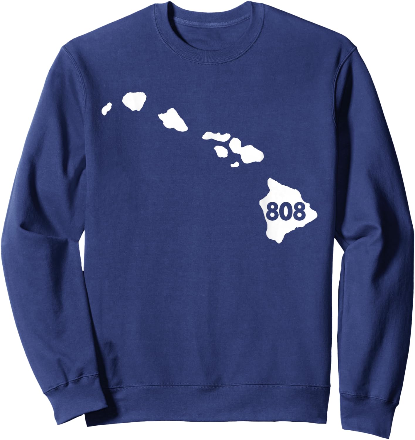Hawaii 808 Area Code Sweatshirt - Sweatshirt | Navy