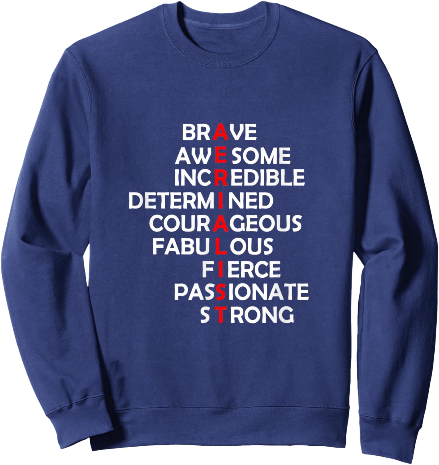Aerialist Acrostic Aerial Yoga Silks Hoop Sweatshirt - Sweatshirt | Navy
