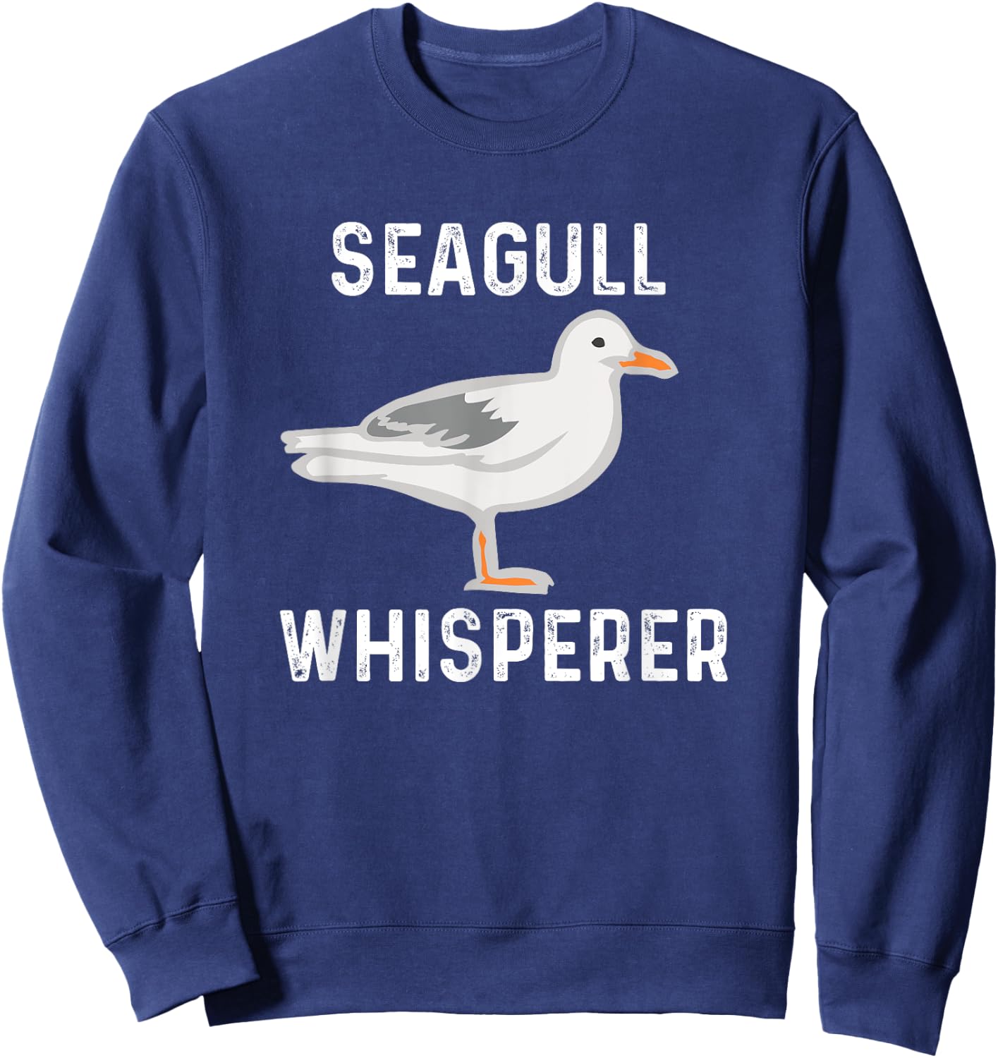 Seagull Whisperer Gull Beach Birds Women Girls Kids Sweatshirt - Sweatshirt | Navy