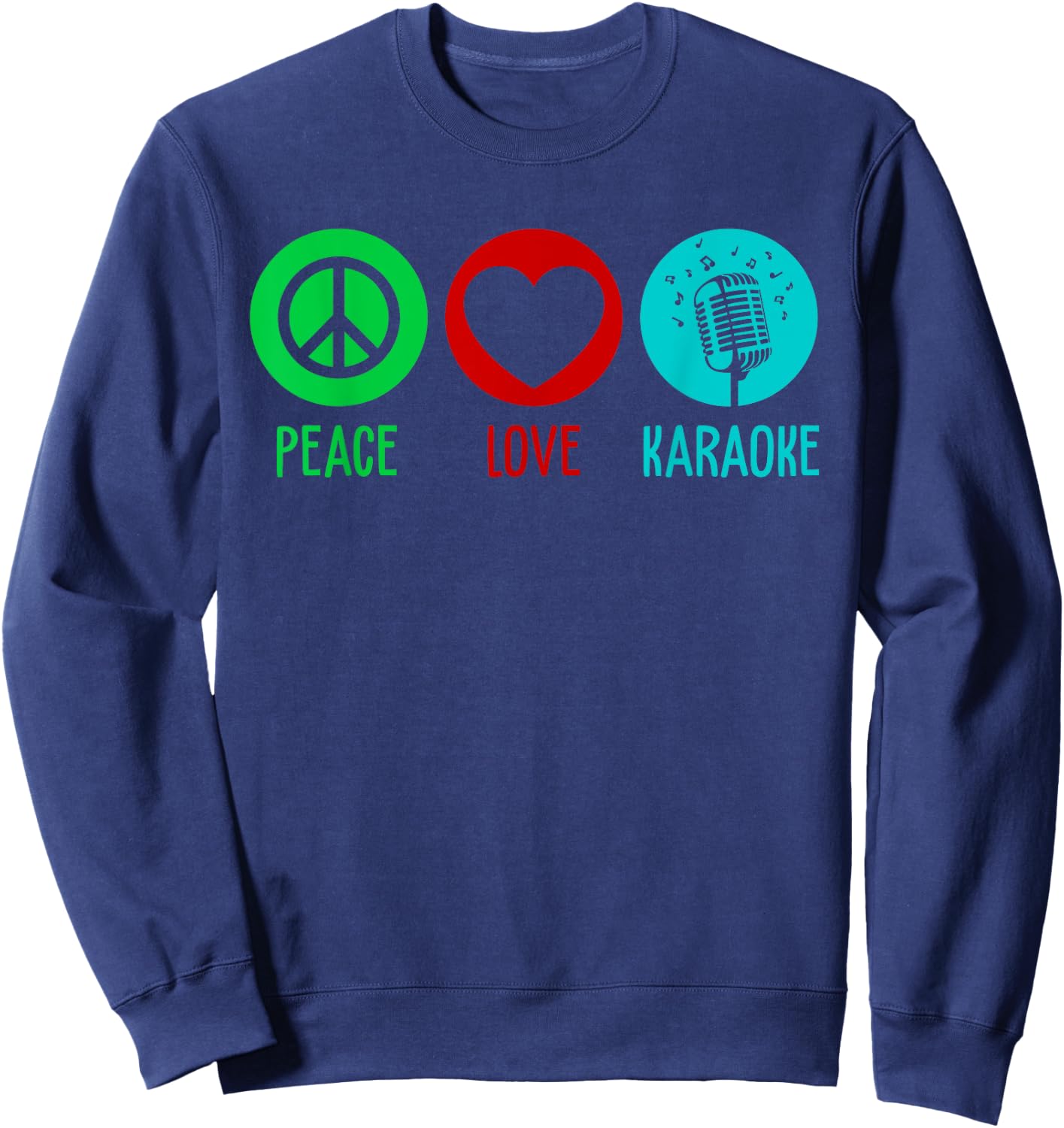 Cool Karaoke Women Singer Singing KTV Karaoke Lovers Sweatshirt - Sweatshirt | Navy