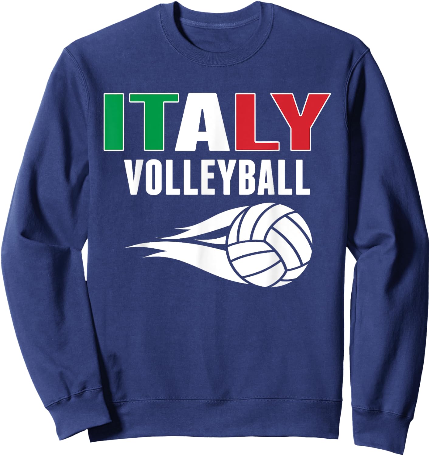 Italy Volleyball Fans Jersey - Italian Flag Summer Sports Women Kids Sweatshirt - Sweatshirt | Navy