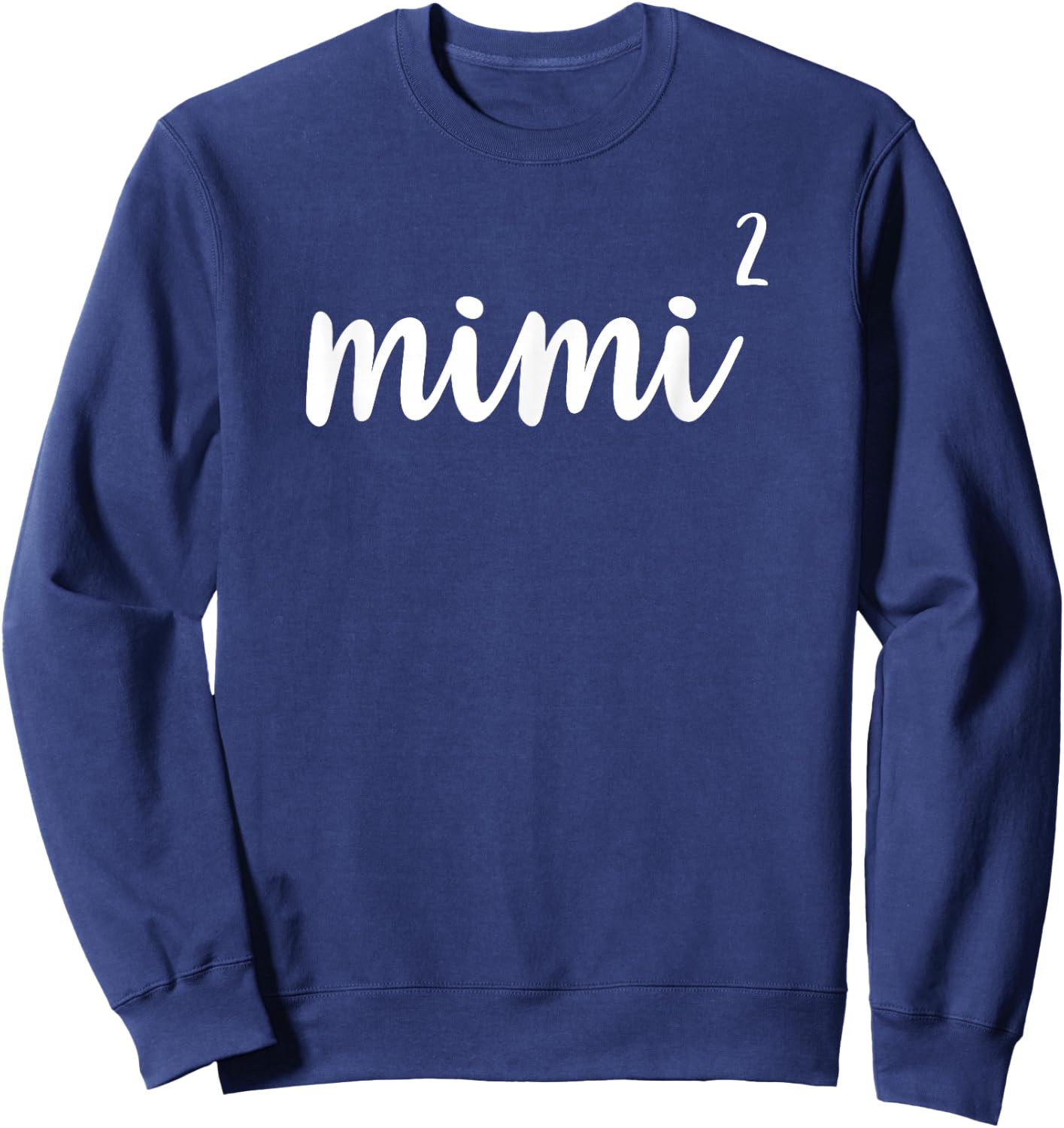 Mimi of 2 Grandkids From Grandchildren Grandma Sweatshirt - Sweatshirt | Navy