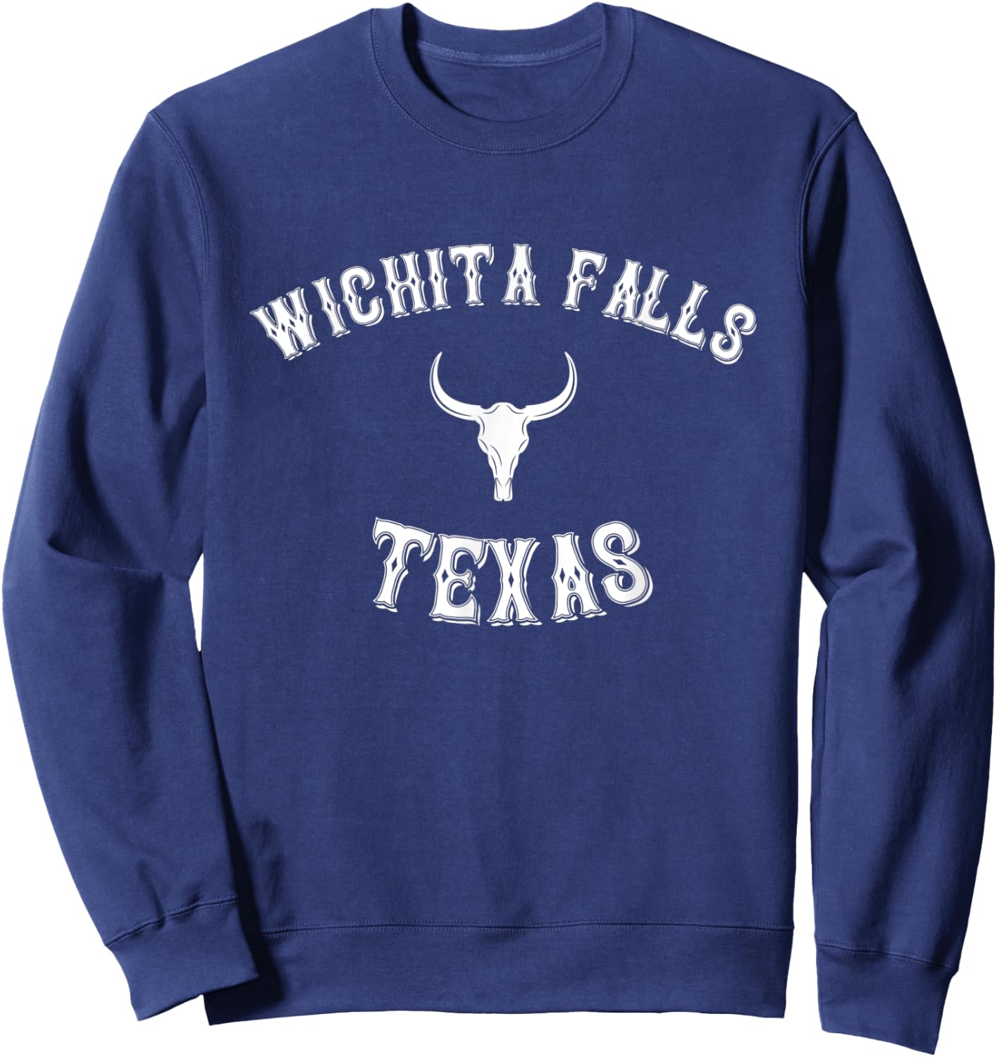 Wichita Falls Texas / Western Cowboy Vintage Wichita Falls Sweatshirt - Sweatshirt | Navy