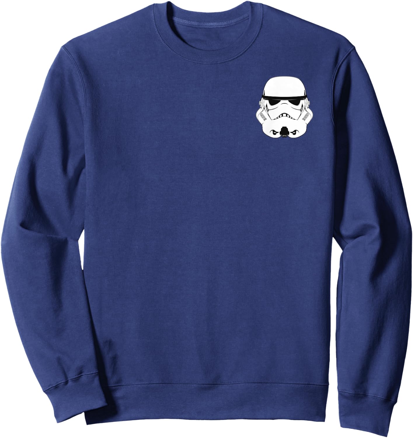 Star Wars Storm Trooper Helmet Left Chest Graphic Sweatshirt - Sweatshirt | Navy