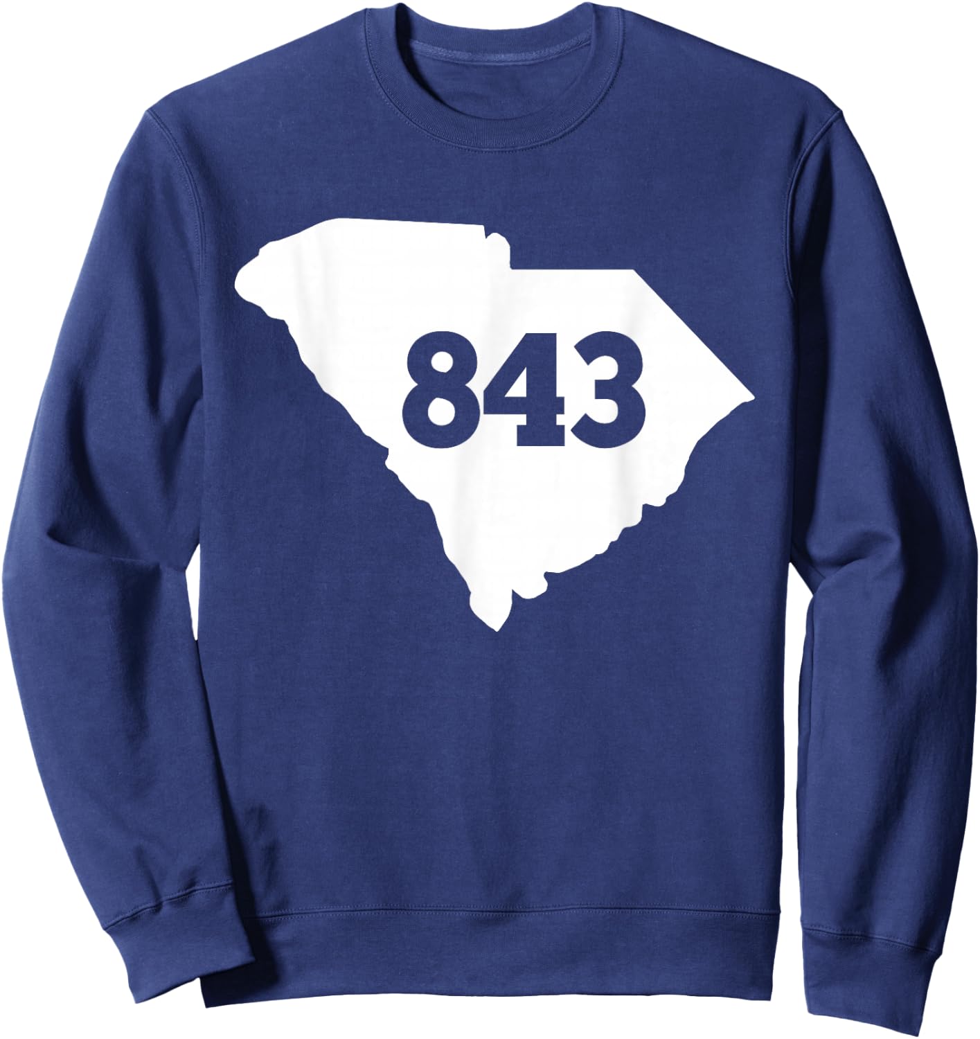 South Carolina 843 Area Code Sweatshirt - Sweatshirt | Navy