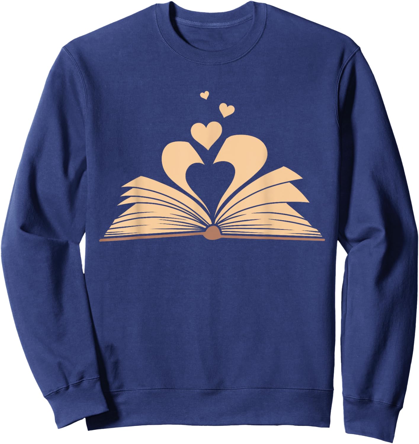 Funny Book Lover Design Men Women Kids Bookworm Librarian Sweatshirt - Sweatshirt | Navy