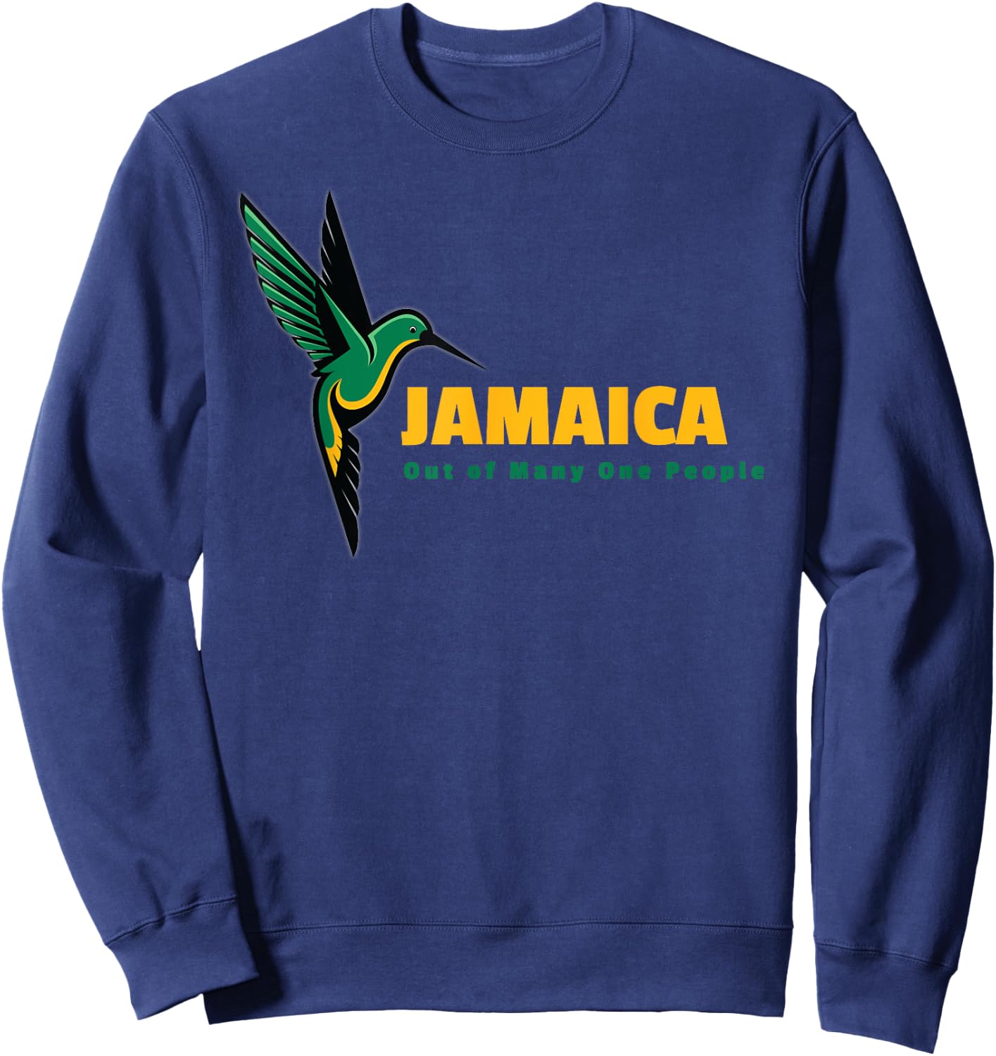 Jamaica national bird and slogan Sweatshirt - Sweatshirt | Navy