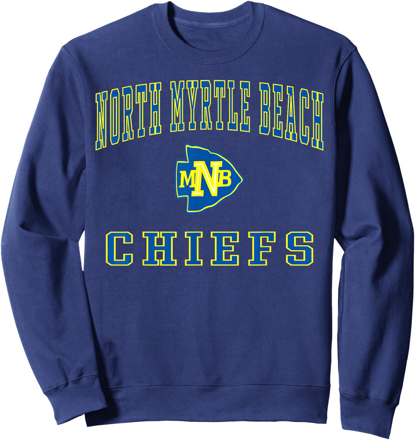 North Myrtle Beach High School Chiefs C1 Women Kids Sweatshirt - Sweatshirt | Navy