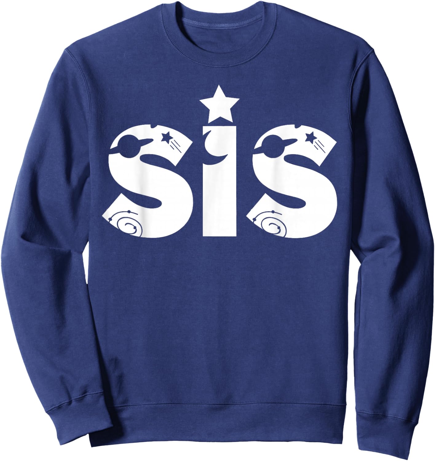 Funny Sister Space Astronaut Birthday Party Sweatshirt - Sweatshirt | Navy