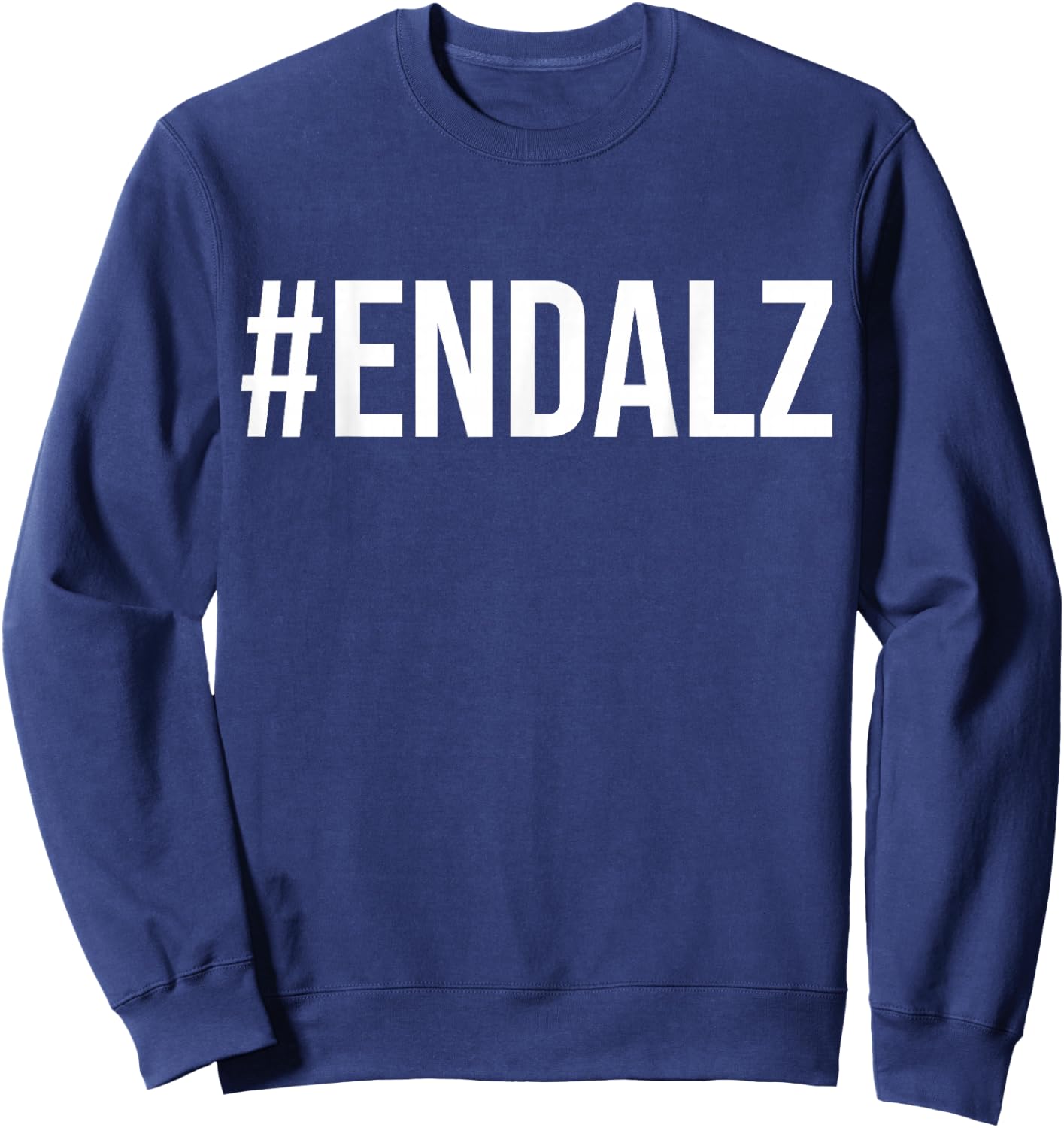 Alzheimer's Awareness Purple Ribbon Dementia Mom Dad Grandpa Sweatshirt - Sweatshirt | Navy