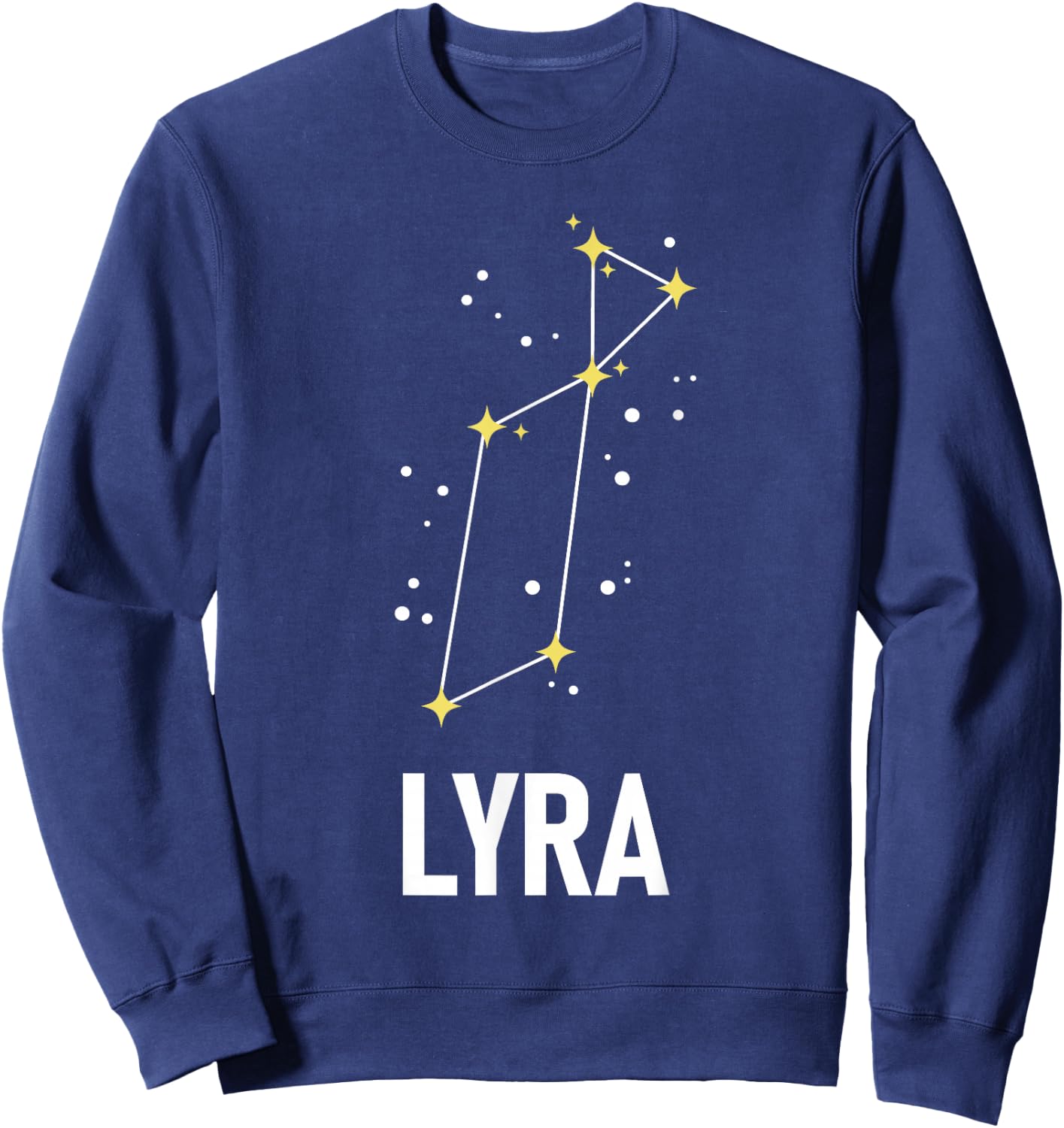 Lyra - Stars Constellation Stargazing Astrology Stargazer Sweatshirt - Sweatshirt | Navy