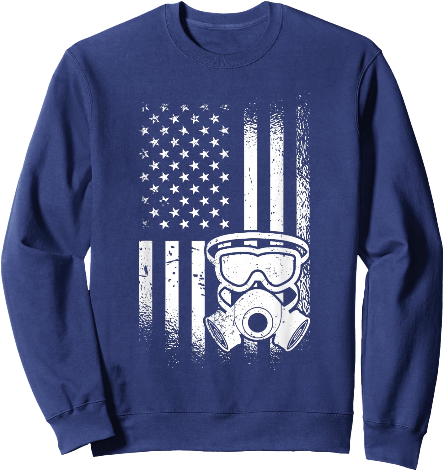 US Flag Exterminator Apparel American Exterminator Pest Control Sweatshirt - Sweatshirt | Navy