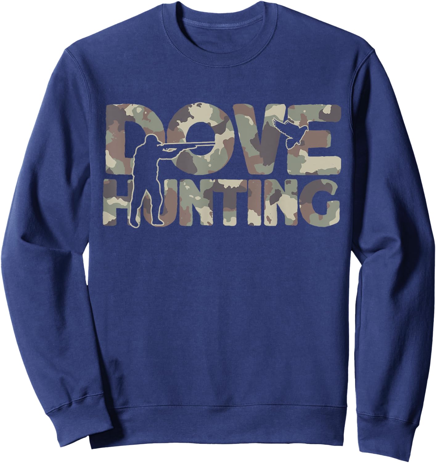 Dove Hunting Pigeon Camouflage Dove Hunter Sweatshirt - Sweatshirt | Navy