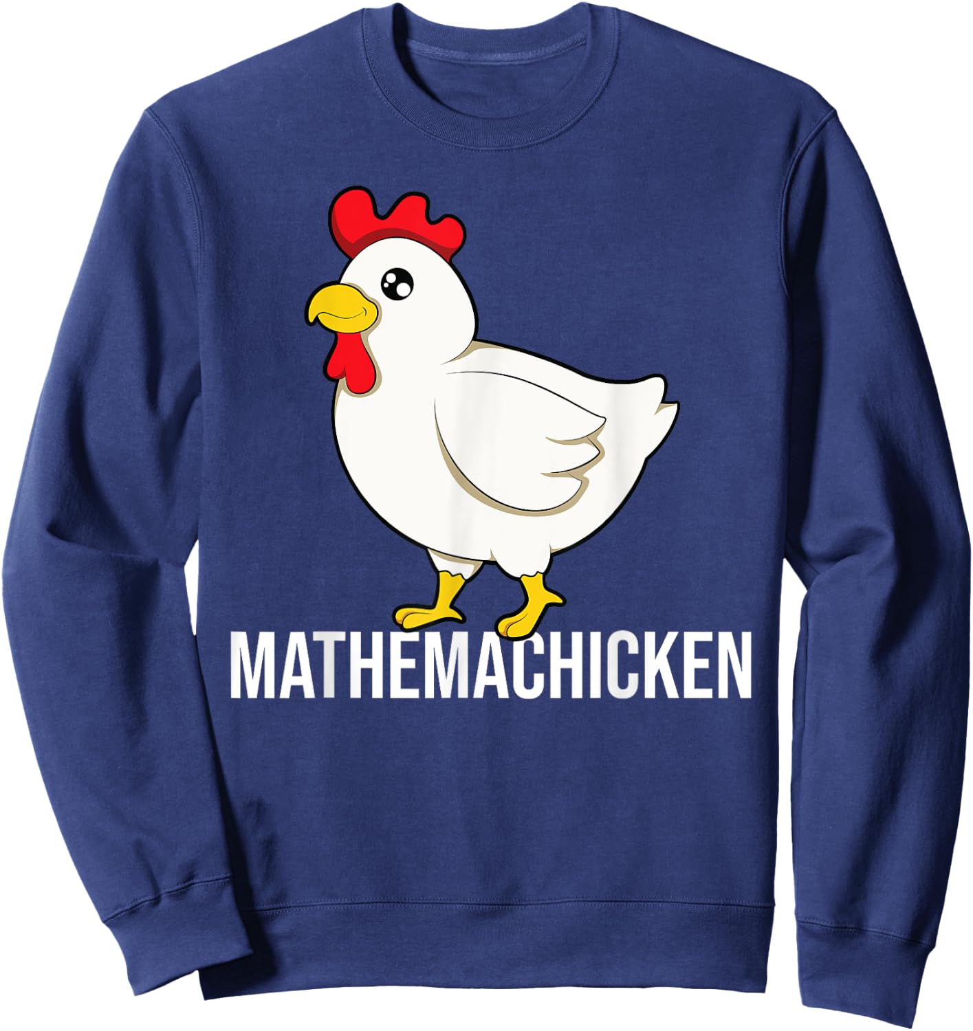 Chicken mathematician Math Sweatshirt - Sweatshirt | Navy