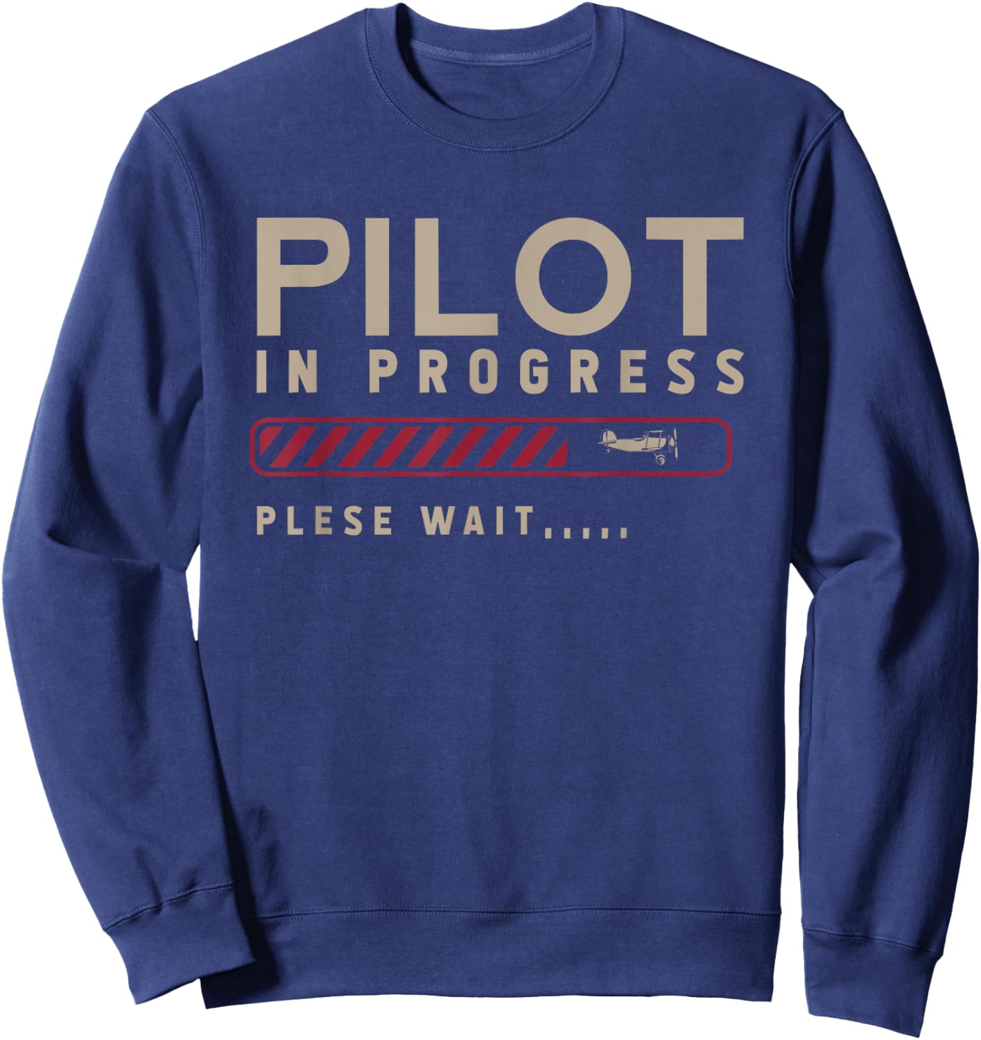 Aeroplane Aviator Co Pilot Gift Future Pilot Sweatshirt - Sweatshirt | Navy