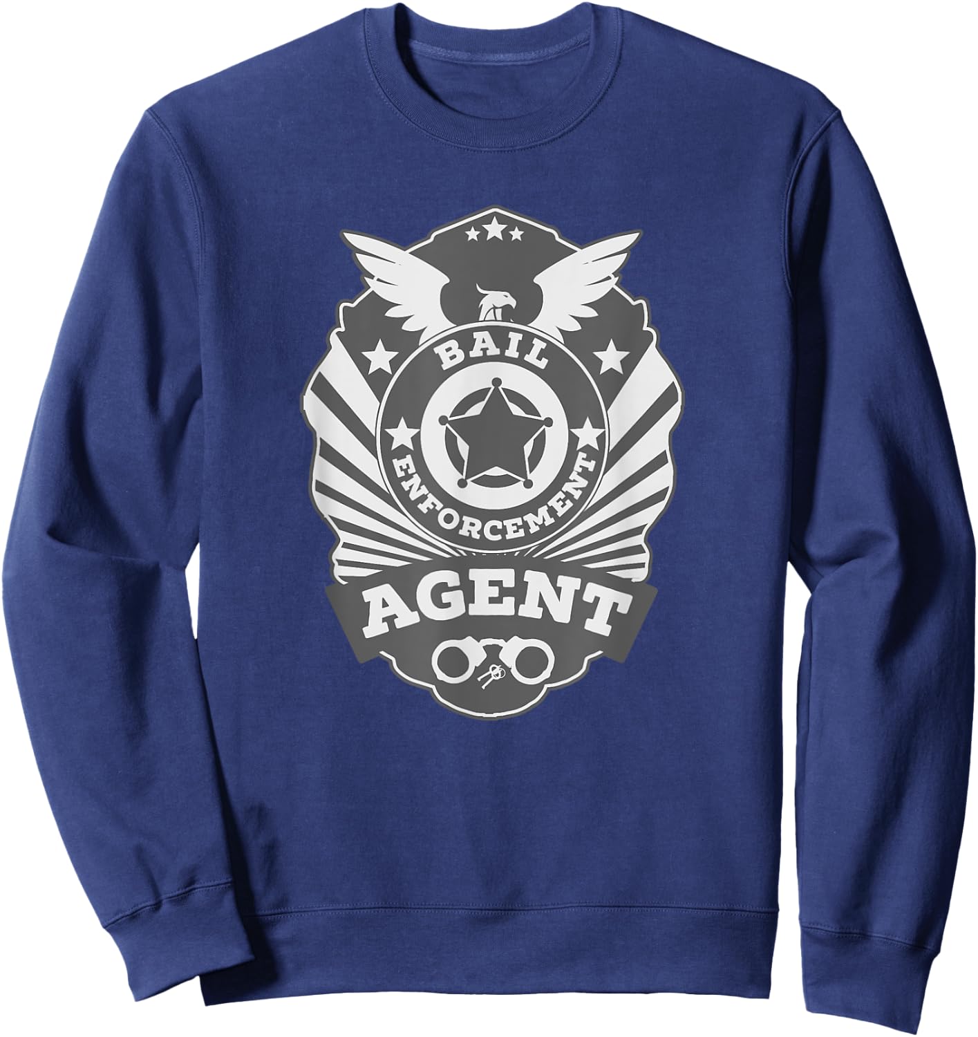 BEA Bail Enforcement Agent Badge Bounty Hunter Uniform Sweatshirt - Sweatshirt | Navy