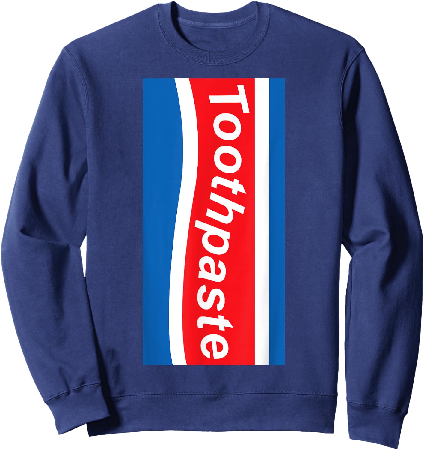 Toothpaste Easy Tooth Toothpaste Couple Halloween Costume Sweatshirt - Sweatshirt | Navy
