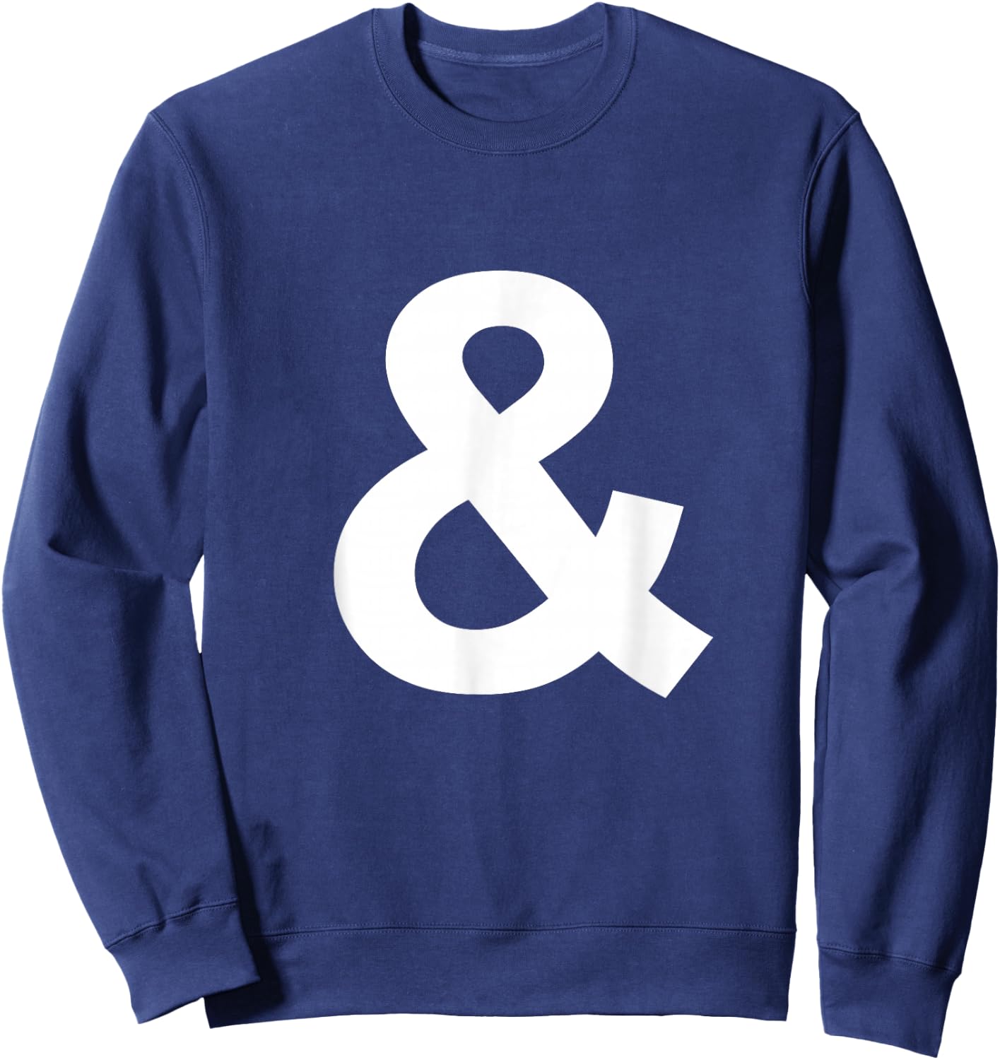Ampersand Sign Shirt Initial Monogram Sweatshirt - Sweatshirt | Navy