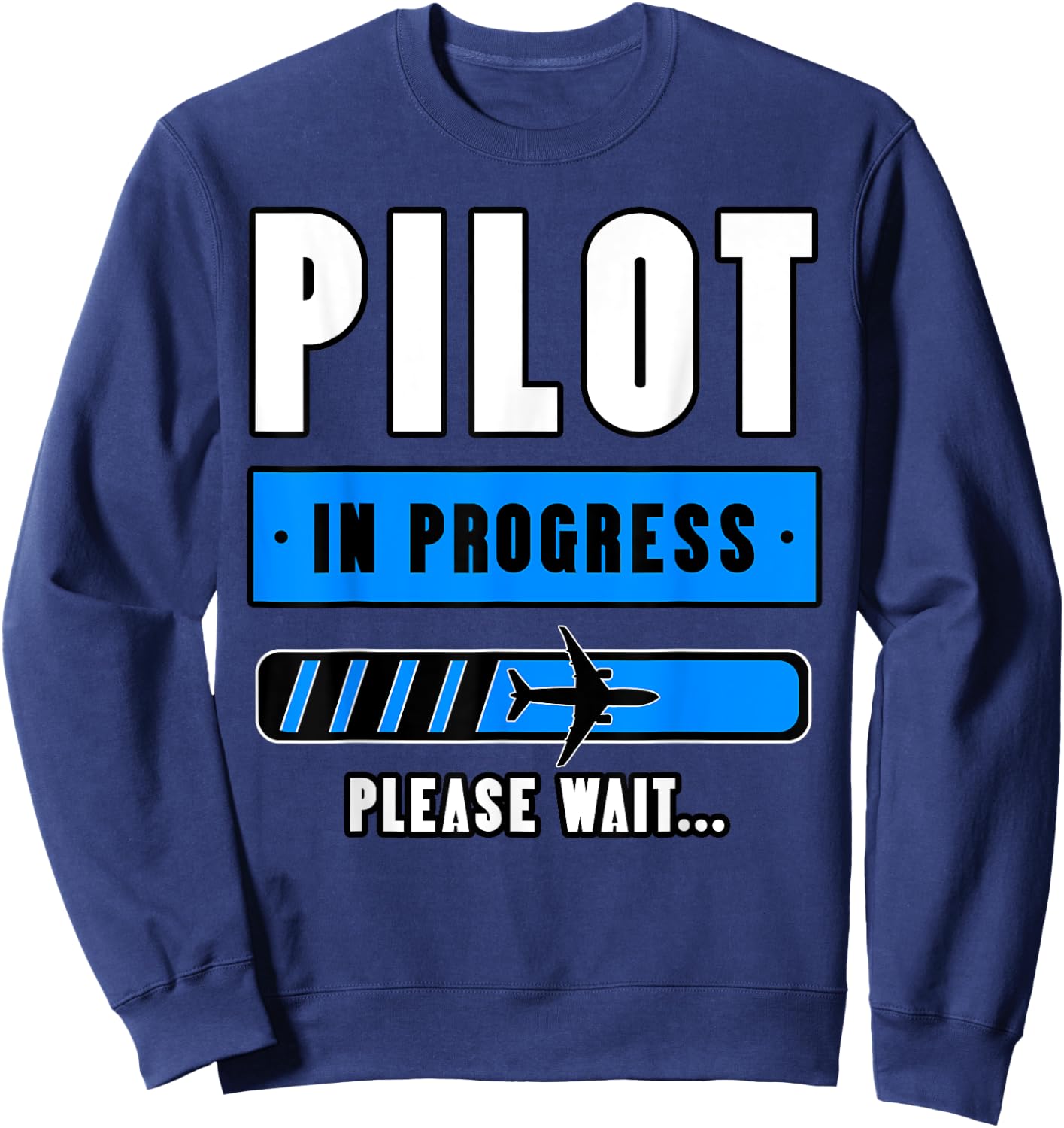 Pilot Airplane Aviation Aircraft Students Aviator Aviatrices Sweatshirt - Sweatshirt | Navy