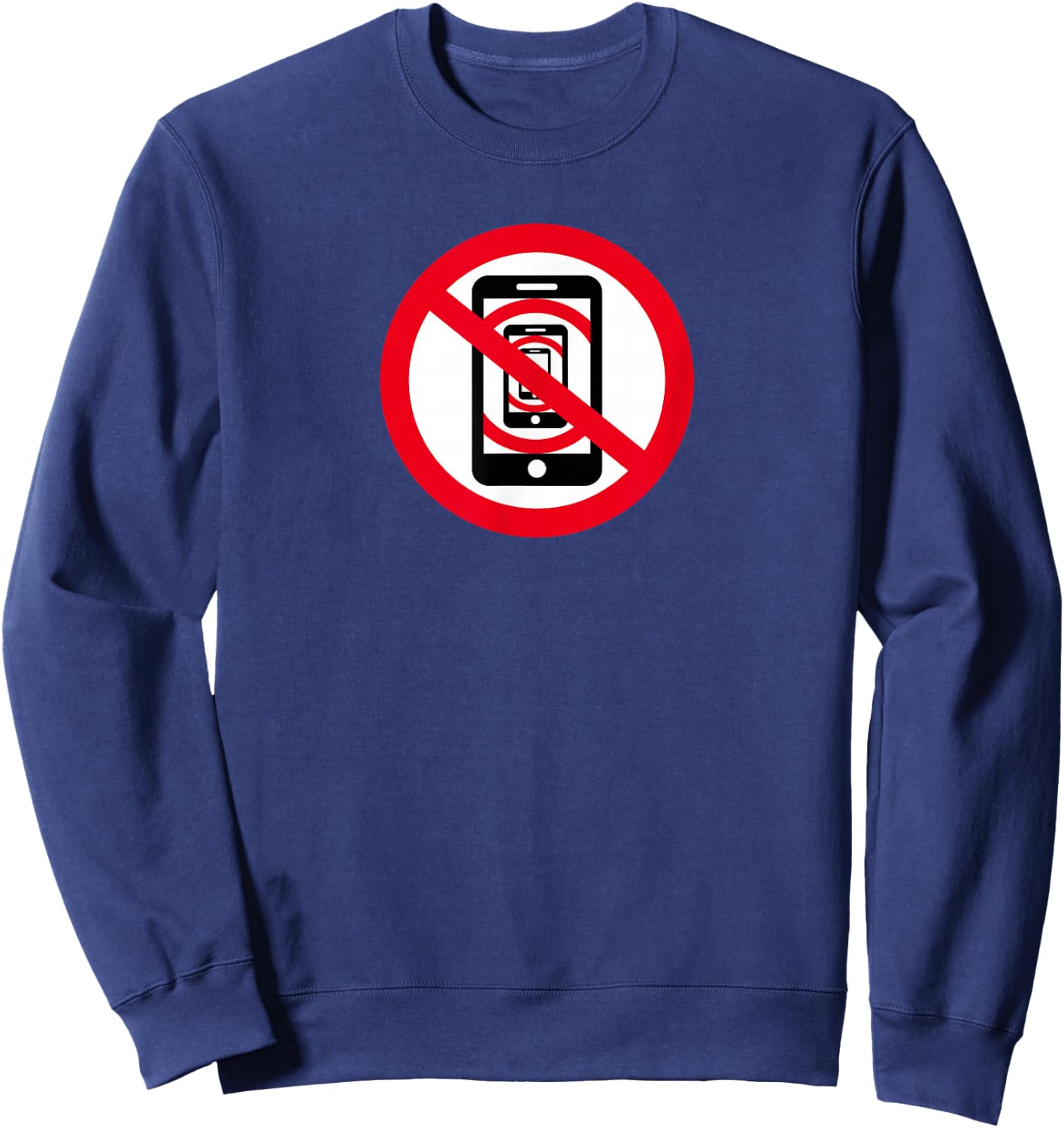 Funny No Cell Phone Library Sweatshirt - Sweatshirt | Navy