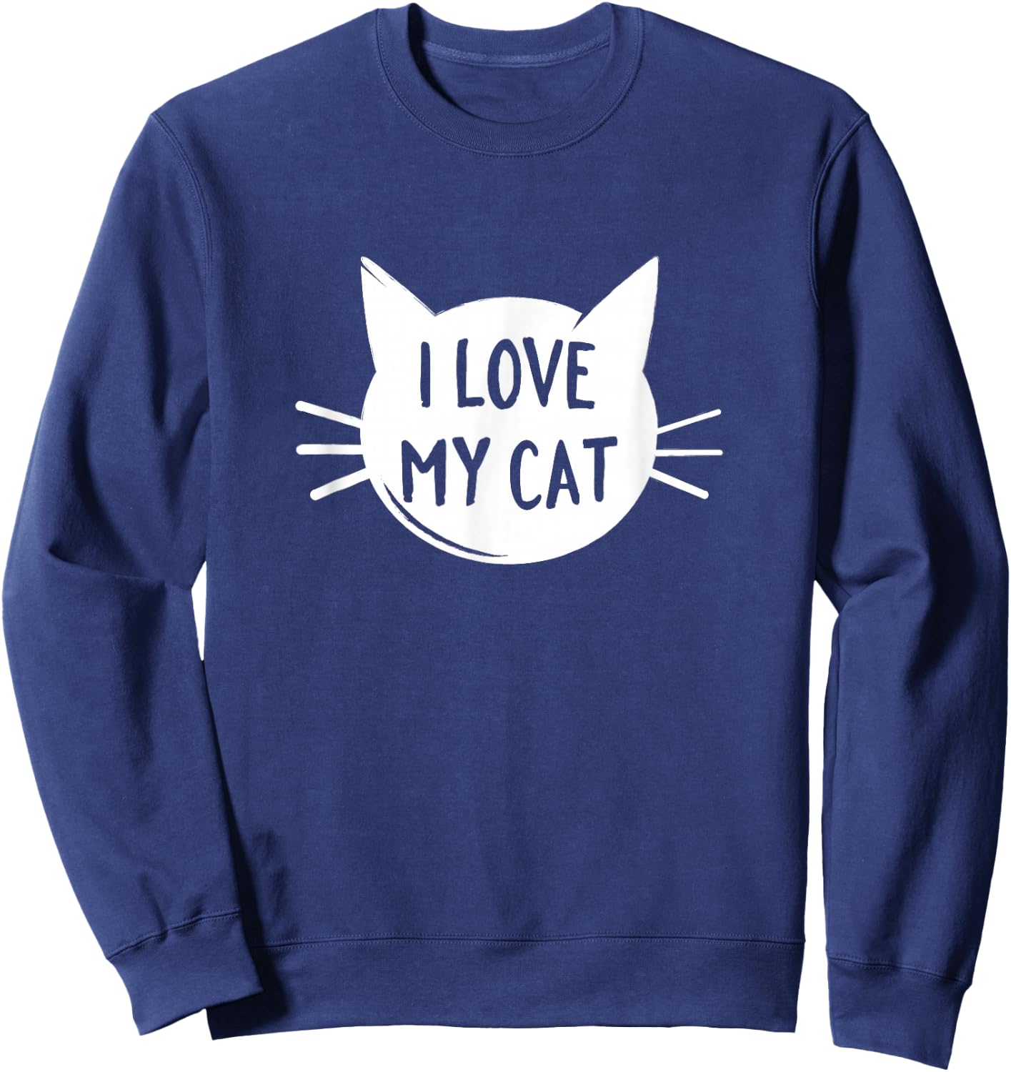 I Love my cat Sweatshirt - Sweatshirt | Navy
