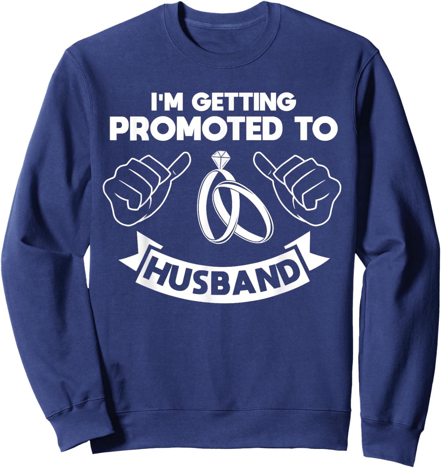 Groom Fiancé Bachelor Prewedding Party Best Man Groomsmen Sweatshirt - Sweatshirt | Navy
