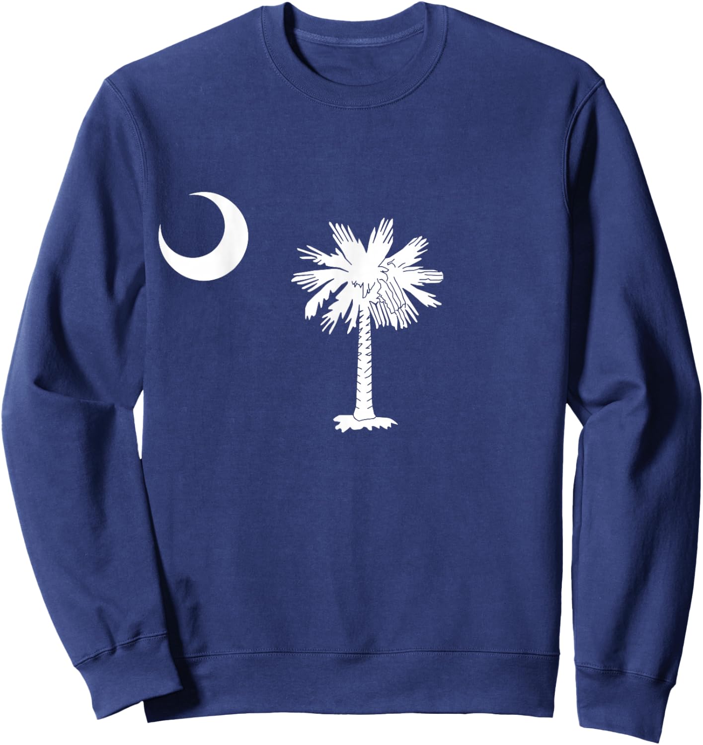 South Carolina Palmetto Moon SC Pride State Flag Sweatshirt - Sweatshirt | Navy