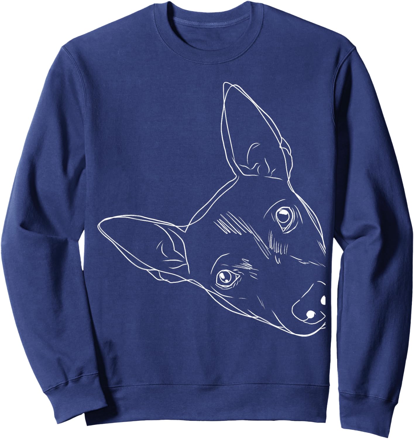 Funny Dog American Hairless Terrier Sweatshirt - Sweatshirt | Navy