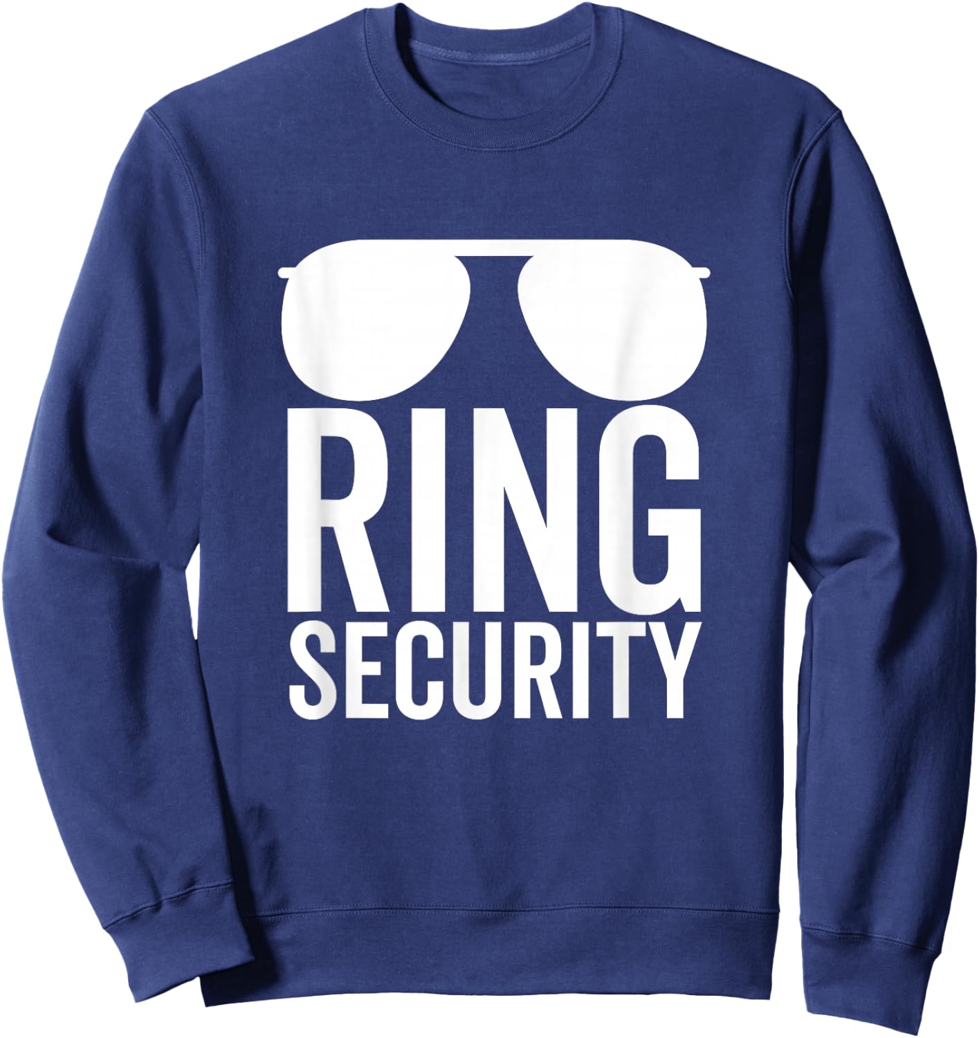 Ring Security Ring Bearer Boys Wedding Party Sunglasses Sweatshirt - Sweatshirt | Navy