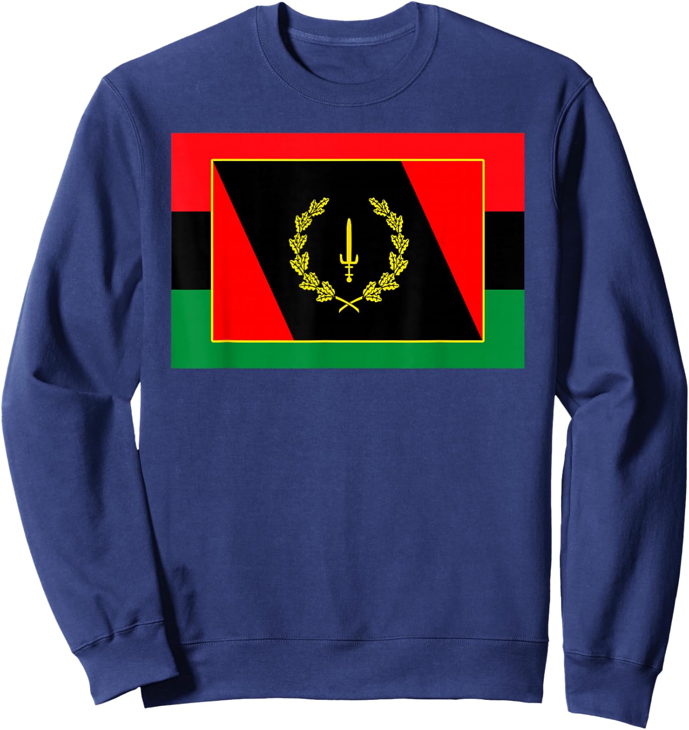 African American Heritage Flag Sweatshirt - Sweatshirt | Navy