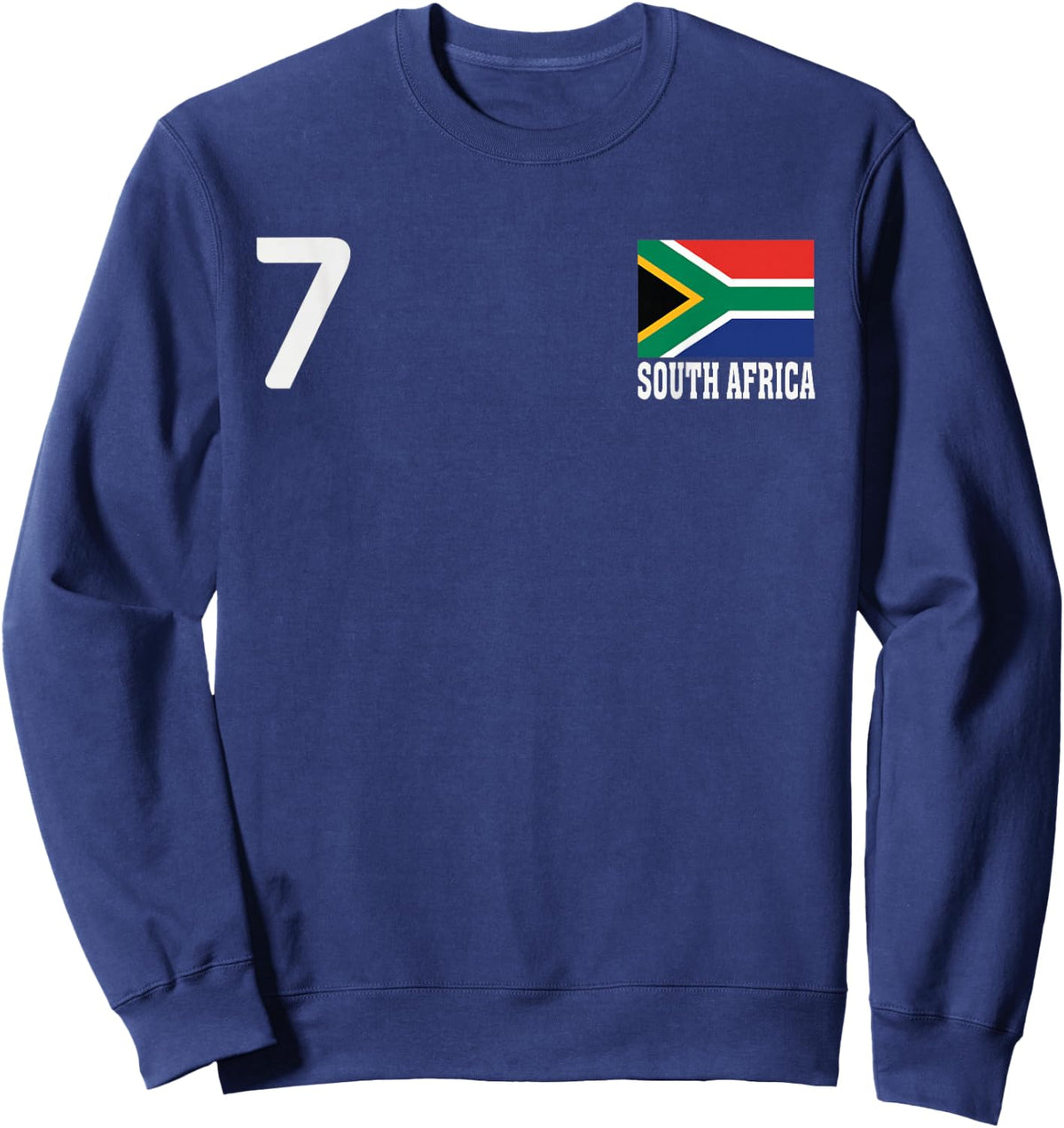 South Africa 7 National Flag Country Pride Heritage Sweatshirt - Sweatshirt | Navy