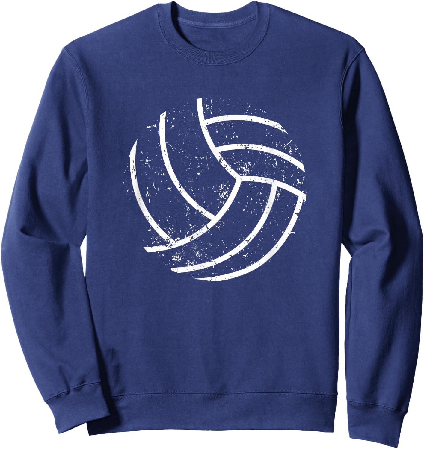Volleyball Player Sports Volley Ball Silhouette Vball Sweatshirt - Sweatshirt | Navy