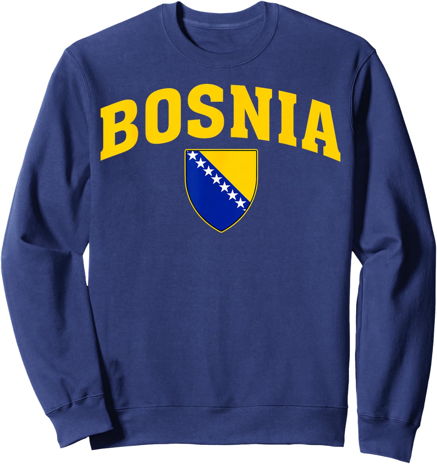 Bosnia Gift Flag Bosnia Vintage Herzegovina Sarajevo Sweatshirt - Sweatshirt | Navy