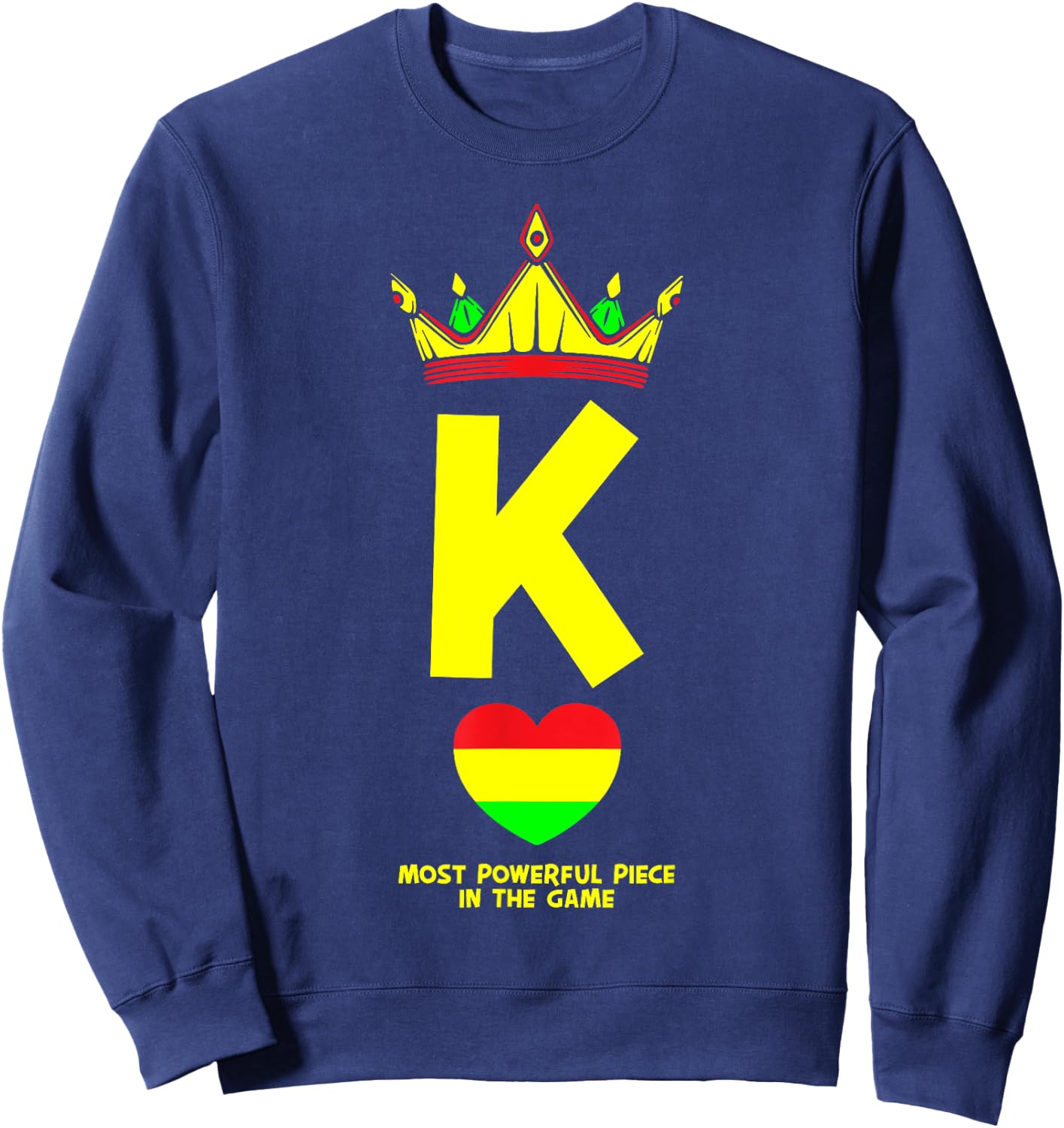 Black King The Most Powerful Piece In The Game Juneteenth Sweatshirt - Sweatshirt | Navy