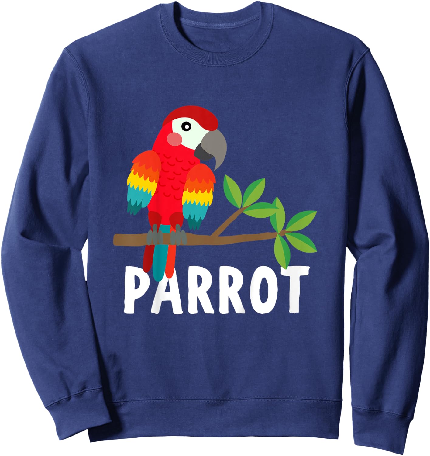 Parrot Shirt For Boys Or Girls | Cute Parrot Gift Sweatshirt - Sweatshirt | Navy