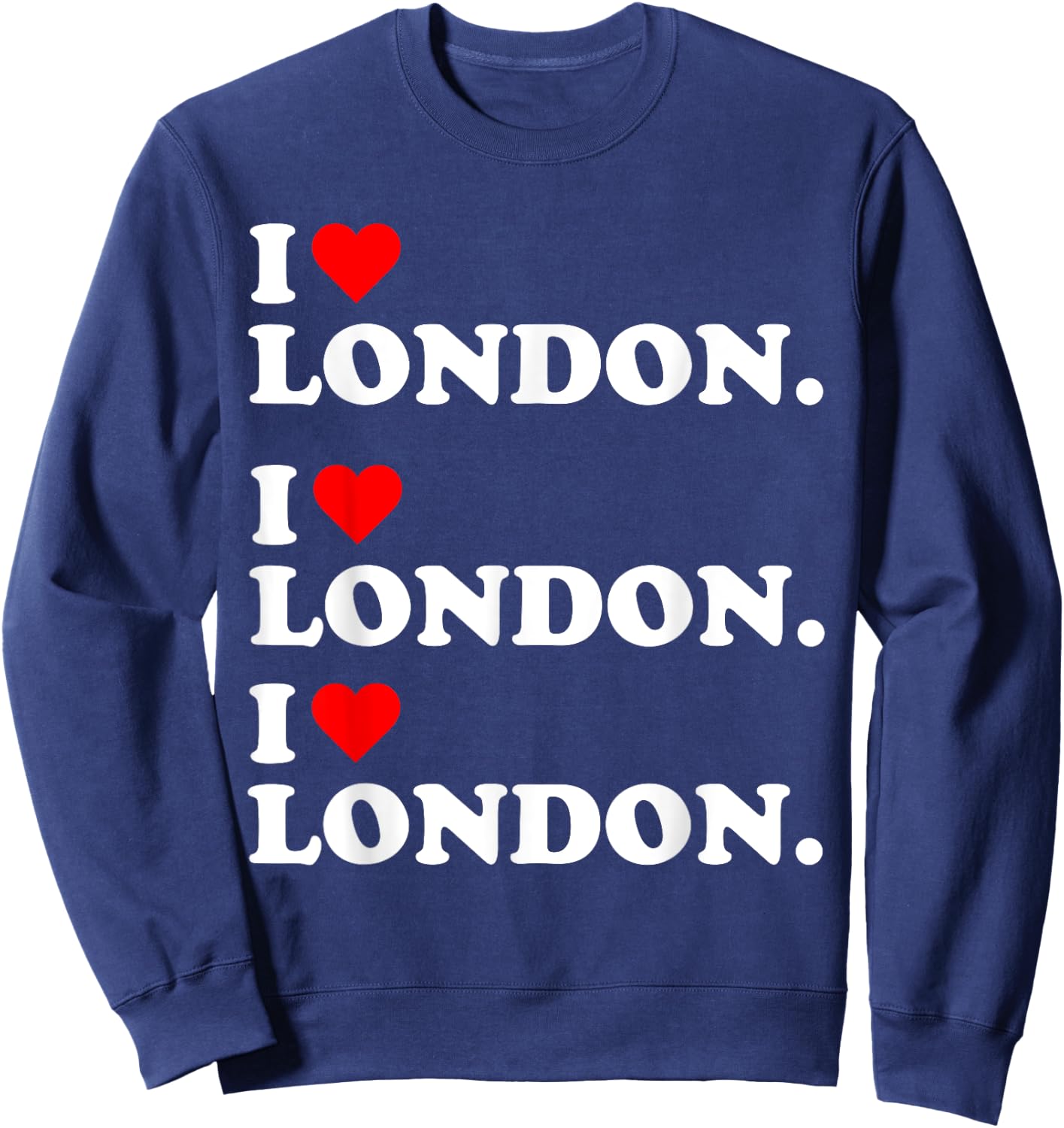I heart London Love United Kingdom Brirtin Britsh Day Sweatshirt - Sweatshirt | Navy