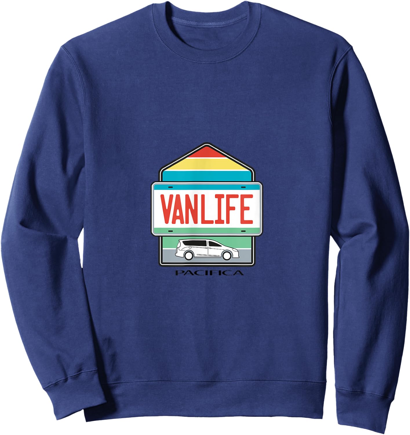 Chrysler Pacifica Van Life Plate Sweatshirt - Sweatshirt | Navy