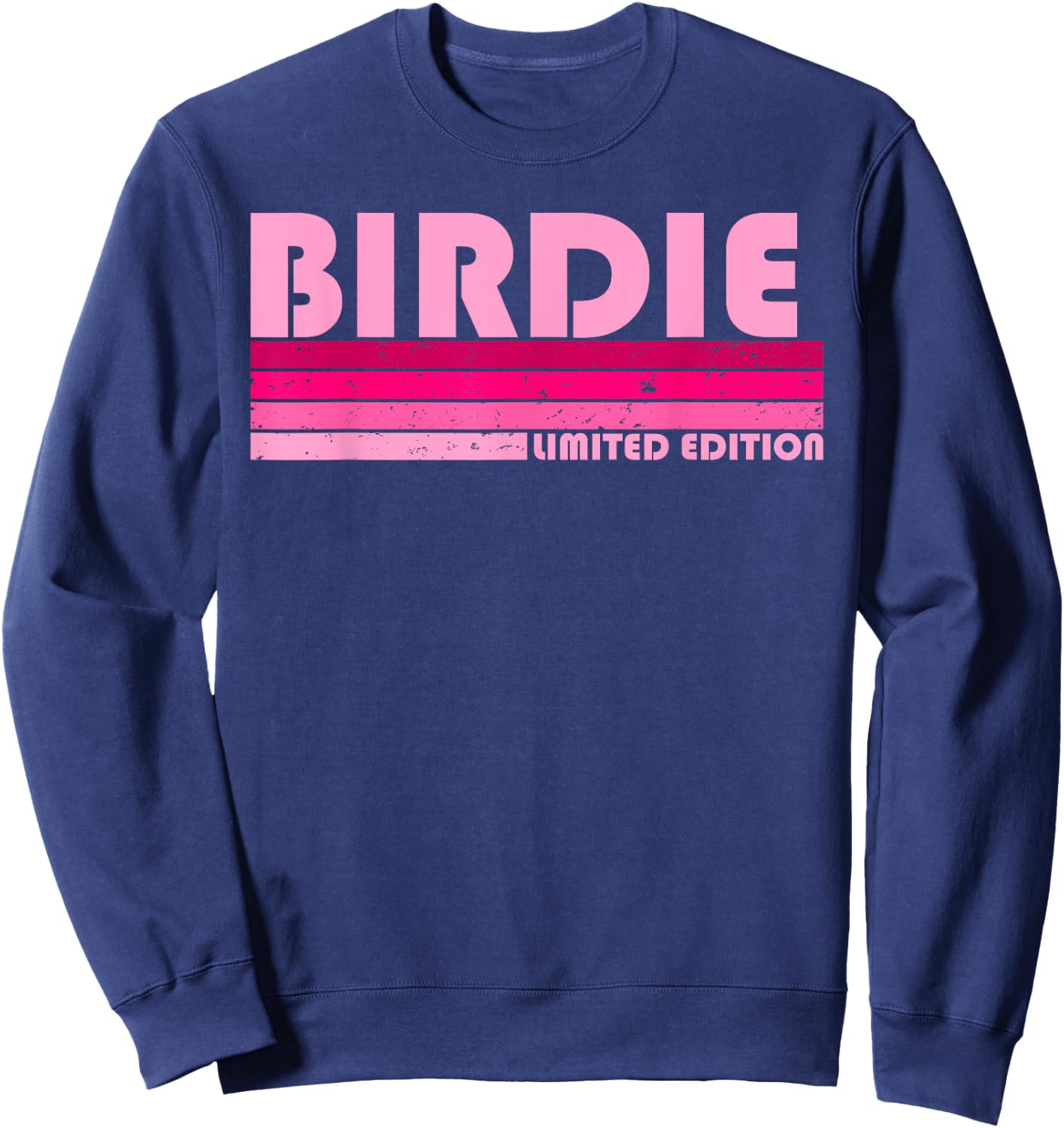 Birdie Name Personalized Retro Vintage 80s 90s Birthday Sweatshirt - Sweatshirt | Navy