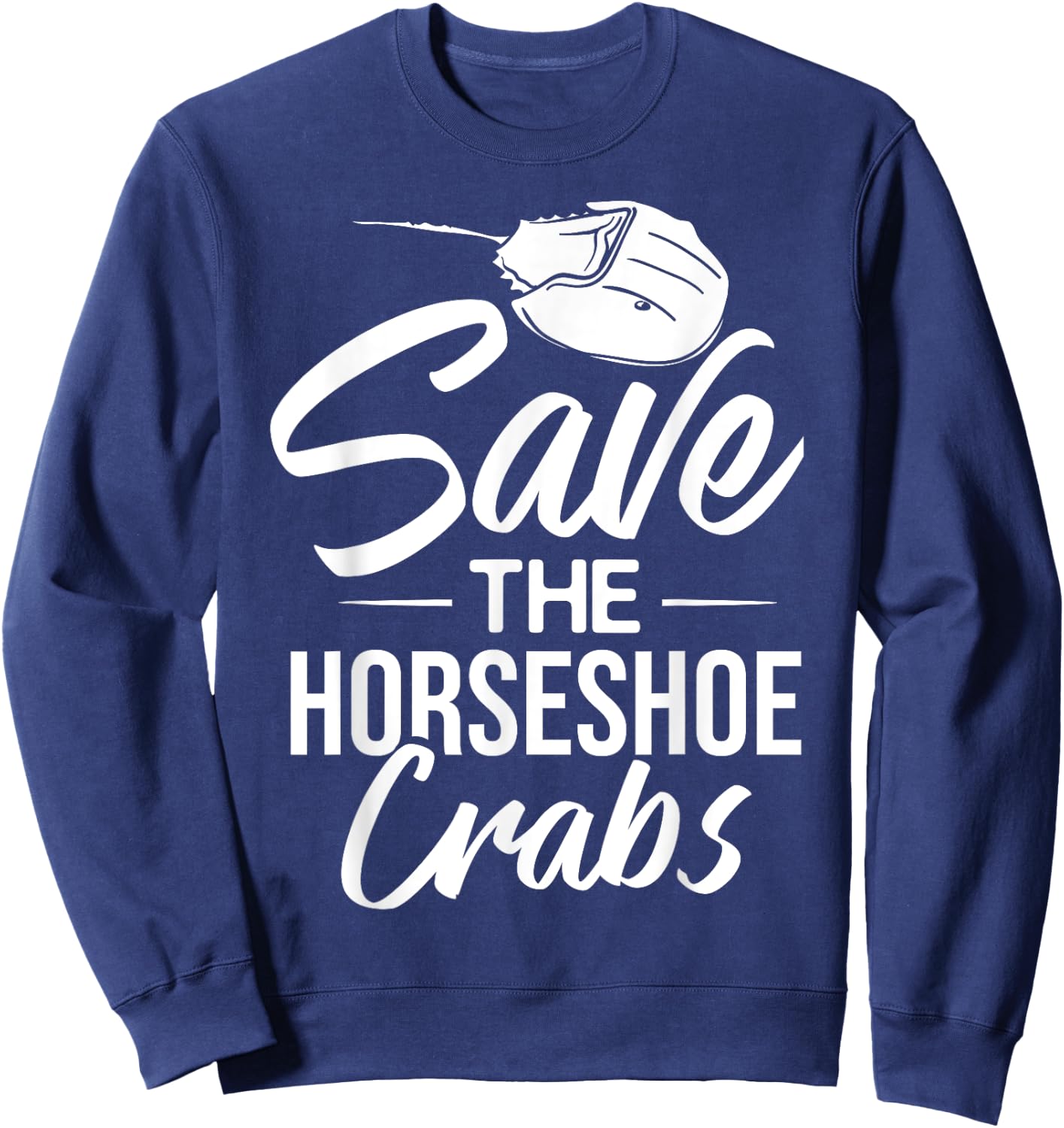 Horseshoe Crab Xiphosura Blood Eggs Fossil Sweatshirt - Sweatshirt | Navy