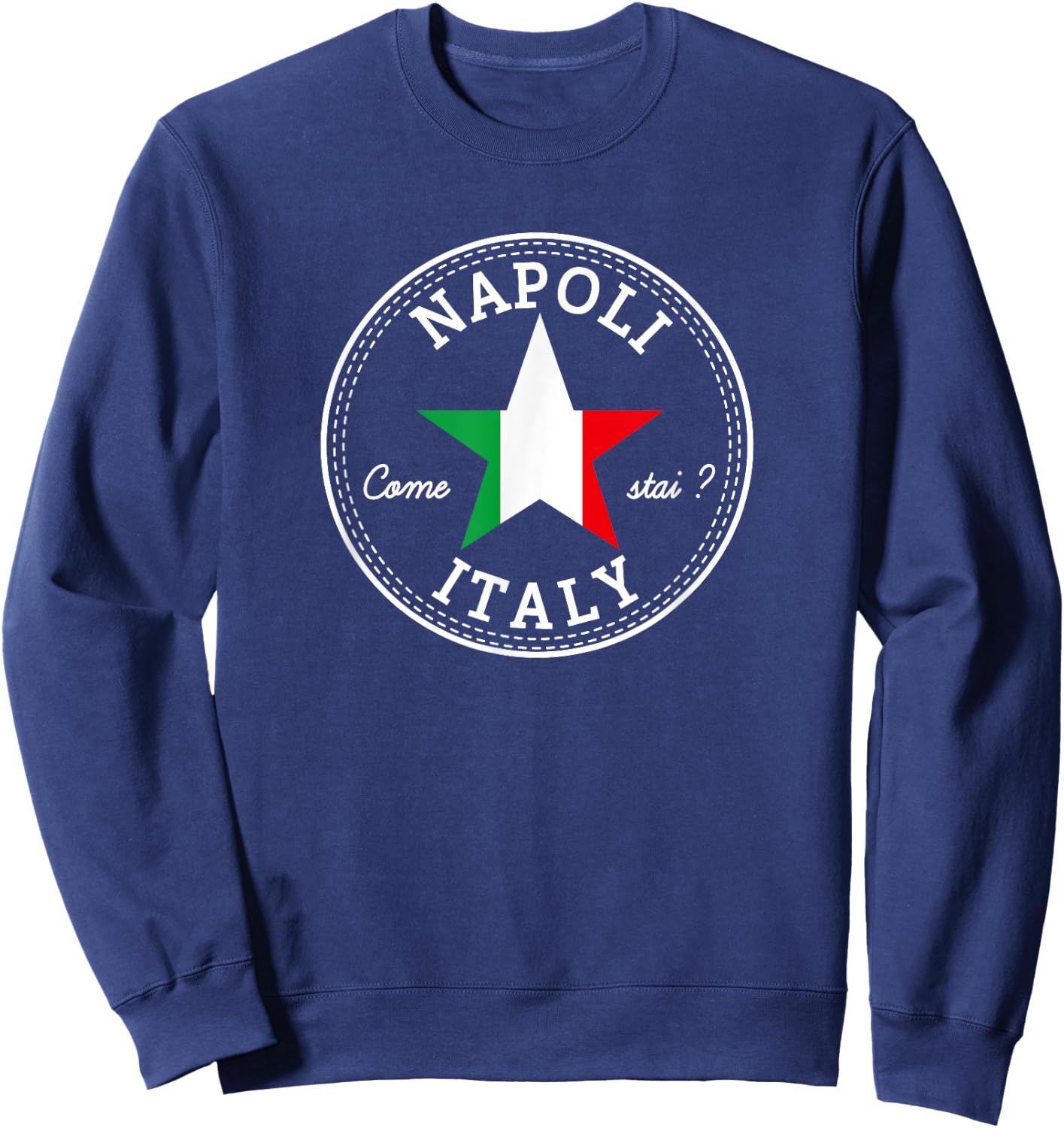 Naples Napoli Italy beach travel holiday sun souvenir Women Sweatshirt - Sweatshirt | Navy