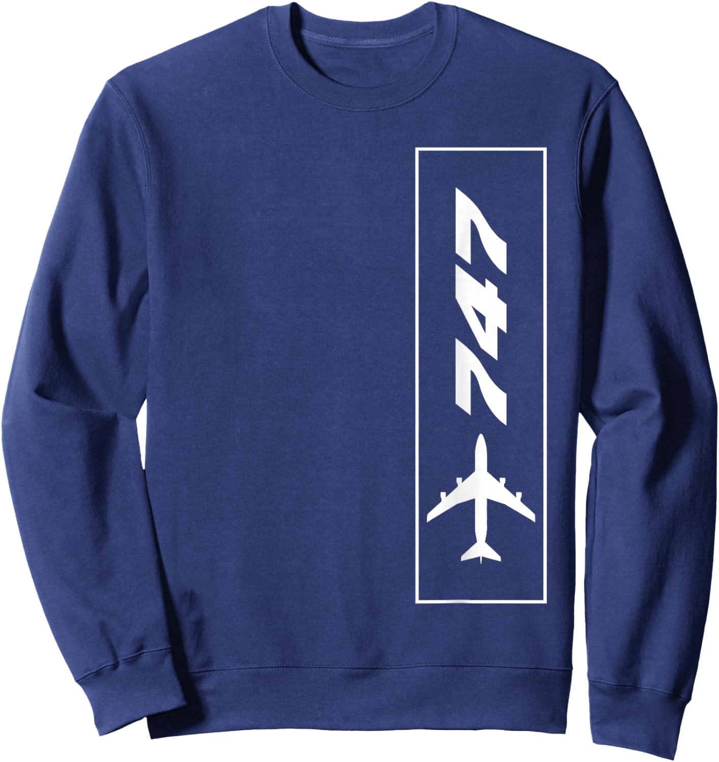 747 Airliner Plane For Avgeeks Sweatshirt - Sweatshirt | Navy