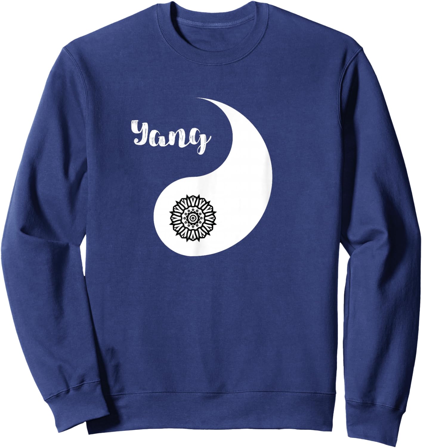 Yin & Yang Valentine's Day Cute Matching Couple Sweatshirt - Sweatshirt | Navy